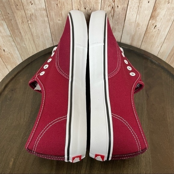 Vans Authentic Pro Low Top Sneaker Rumba Red Port Royale Size 8 Women - Picture 8 of 11